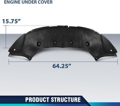 PIT66 Engine Splash Shield Under Cover Compatible with Kia Optima 2016-2018 in Kuwait