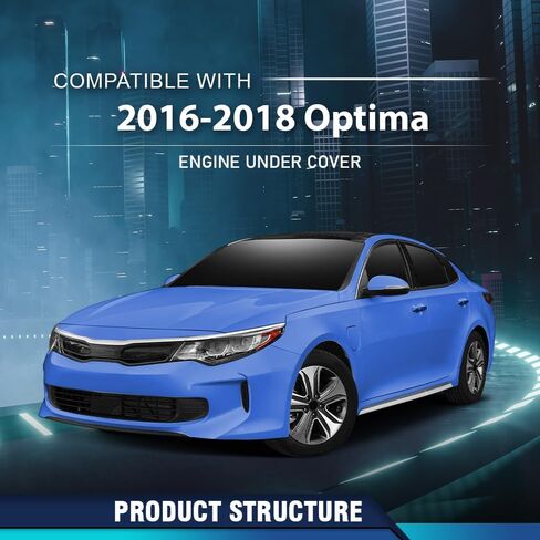 PIT66 Engine Splash Shield Under Cover Compatible with Kia Optima 2016-2018 in Kuwait