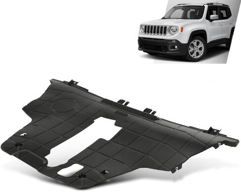 غطاء حماية أسفل المحرك السفلي G-PLUS متوافق مع Fiat 500X 2016-2018، Fit Jeep Renegade 2015-2018 CH1228133، 68420672AA، 68248089AA أسود in Kuwait