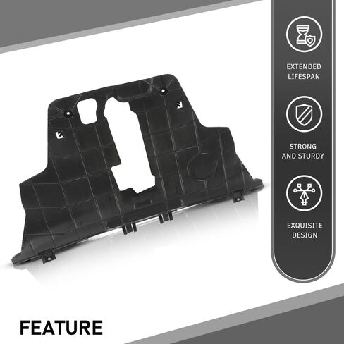 غطاء حماية أسفل المحرك السفلي G-PLUS متوافق مع Fiat 500X 2016-2018، Fit Jeep Renegade 2015-2018 CH1228133، 68420672AA، 68248089AA أسود in Kuwait