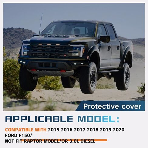 تحديث ML3Z-7222-D+ FL3Z-5D032-A واقي دفقة المحرك الفولاذي المنغنيز ثلاثي الأبعاد متوافق مع Ford F150 2015-2022 استبدل JL3Z-7222-C + FL3Z-5D032-D in Kuwait