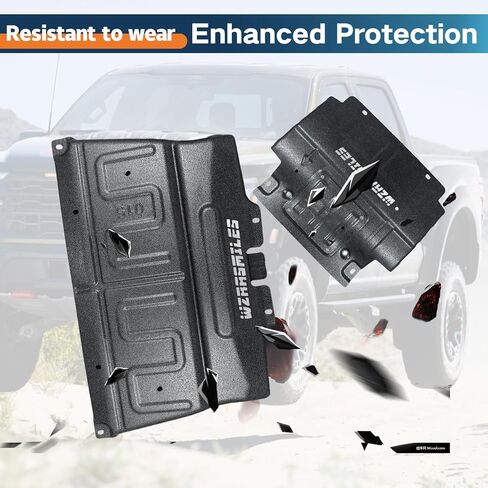 تحديث ML3Z-7222-D+ FL3Z-5D032-A واقي دفقة المحرك الفولاذي المنغنيز ثلاثي الأبعاد متوافق مع Ford F150 2015-2022 استبدل JL3Z-7222-C + FL3Z-5D032-D in Kuwait