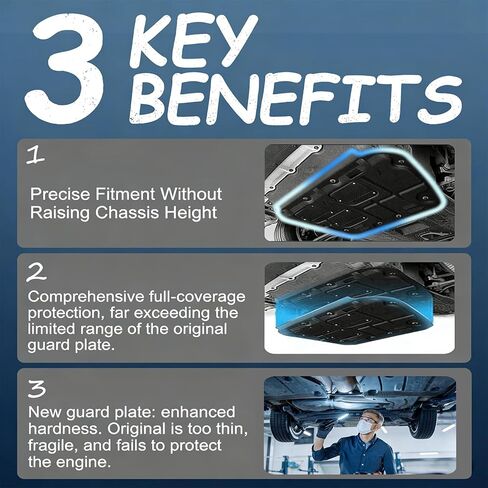Engine Splash Shield Guard Compatibility with 2018-2023 Kia Stinger 18-23 Stinger Turbo 2.0L/2.5L Engine Case Guard Under Engine Cover - Easy Installation & Screw Hardware 29110J5000 in Saudi Arabia