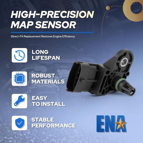 ENA Manifold Absolute Pressure Sensor Compatible with 2011 2012 2013 2014 2015 2016 2017 2018 2019 2020 2021 2023 Ford F150 Escape Focus Transit 150 250 350 350HD Replacement for AS437 CV2A9F479AA in Kuwait