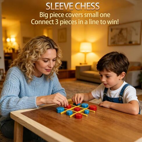 Rechargeable Electronic Tic Tac Toe Game, 5-in-1 Handheld Puzzle Console, LED Light Interactive Board Game Portable Travel Game for Kids and Adults, Educational Birthday, Ages 5+ in Saudi Arabia