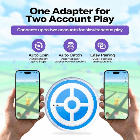 Megacom DuoMon Advance Auto Catcher for Pokemon Go Plus - 2 Account Play, Auto Catch, Auto Spin, Customizable Settings - 2026 Edition in Saudi Arabia