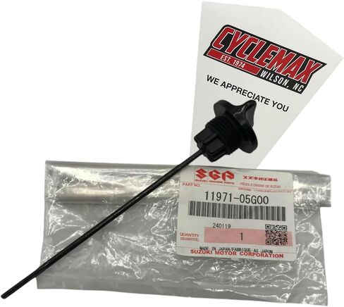 Cyclemax One Pack compatible with Suzuki OZARK 250 LTF250 QUADRUNNER Z250 OIL LEVEL DIPSTICK 11971-05G00 Contains One OIL LEVEL DIPSTICK and a Funnel in Kuwait