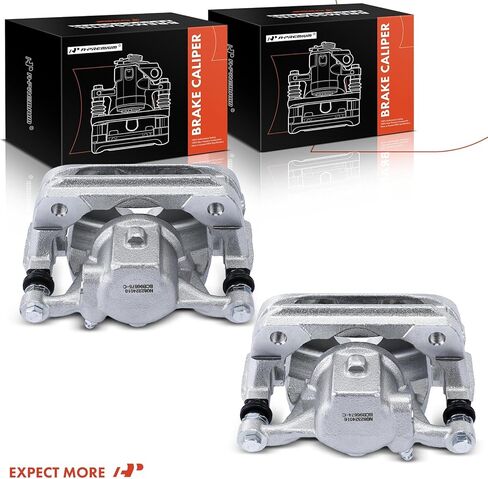 A-Premium Disc Brake Caliper Assembly with Bracket Compatible with Mini Cooper Countryman 2011-2016 1.6L, Cooper Paceman 2013-2016 1.6L - Front Driver and Passenger Side, 2Pcs in Kuwait