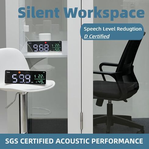 جراب Solo Office، جراب صوت، كشك مكتب متنقل، كشك عازل للصوت للمنزل، جراب الخصوصية، بكرة متنقلة مع مكتب، ضوء LED، مراوح طرد مركزي ومنافذ USB AC - أسود in Kuwait