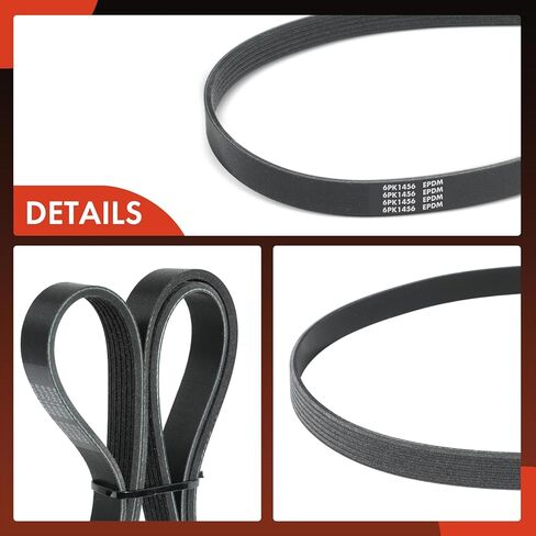 A-Premium Serpentine Belt 57.34 In For BMW E85 Series Z4 2003-2005 2.5L 3.0L & Cadillac CT6 2016-2019 3.0L in Kuwait