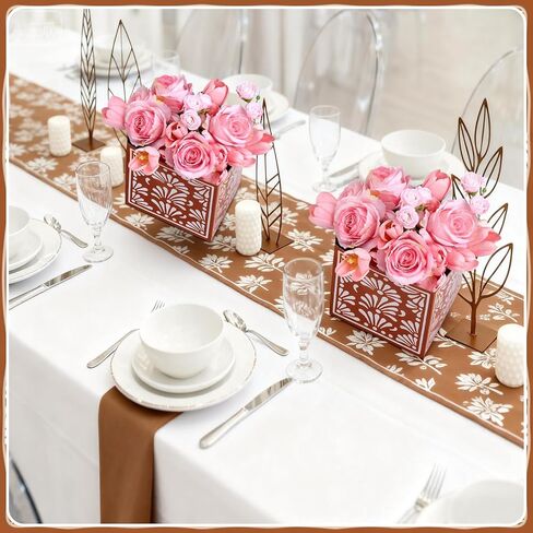 6 Pcs Platos De Barro Mexican Flower Boxes Mexicanos Cielito Lindo Party Centerpiece Decoration Mexican Paper Gift Boxes Flower Vase Terracotta Clay Pottery for Cinco De Mayo Table Party in Kuwait
