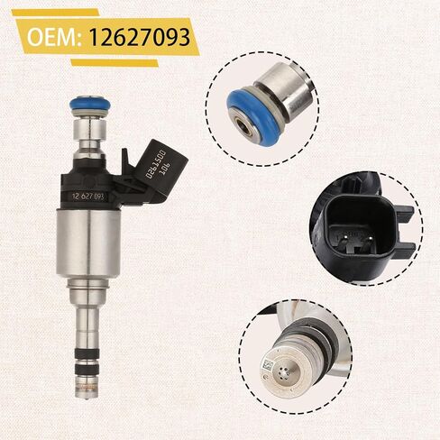 12627093 GM-4Cyl 2.5L GDI Fuel Injectors,Compatible with/Chevy 2.5 Malibu Impala Colorado 2015-2020,Compatible with/Cadillac ATS 2013-2017,Compatible with/GMC Acadia Canyon,Set of 4 in Kuwait