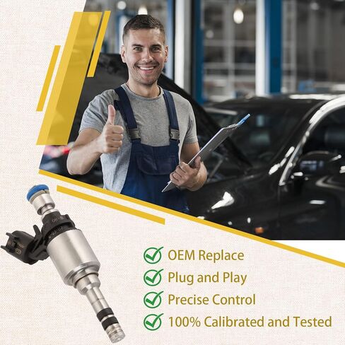 12627093 GM-4Cyl 2.5L GDI Fuel Injectors,Compatible with/Chevy 2.5 Malibu Impala Colorado 2015-2020,Compatible with/Cadillac ATS 2013-2017,Compatible with/GMC Acadia Canyon,Set of 4 in Kuwait