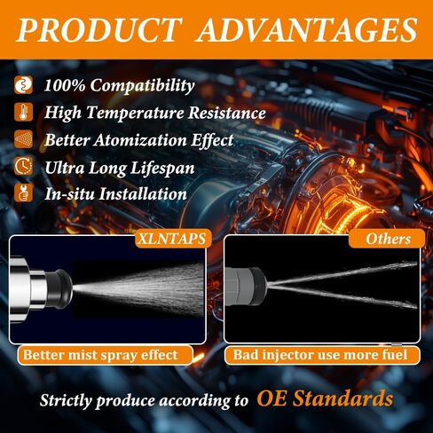 6 Holes Fuel Injectors Fit for : GMC & Chevrolet C2500/C3500/C3500HD/K2500/K3500/C2500 Suburban/Savana 3500/Express 3500/P3500/P30/B7/C6500 Kodiak/C7500 Kodiak,1996-2000, 7.4L,OEM # FJ241(8 Pcs) in Saudi Arabia