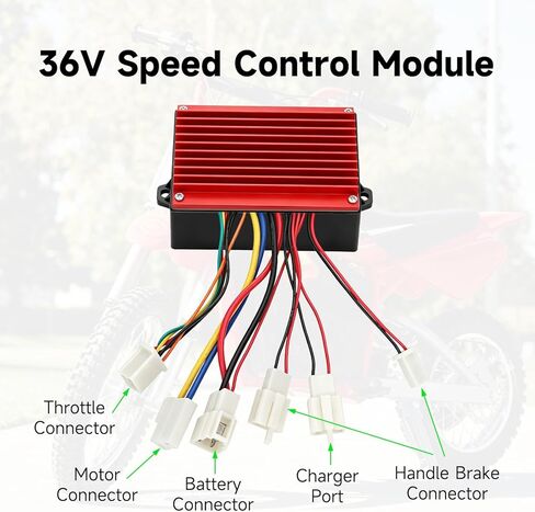 MX500 Controller and Throttle Compatible with Razor MX650 SX500 McGrath Dirt Rocket Bike, 36V Control Module for RSF650 Electric Dirt Bike Motocross EcoSmart Scooter Parts Twist Throttle Grips in Kuwait