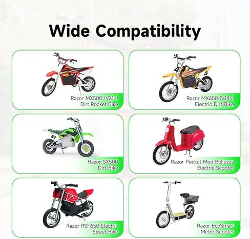 MX500 Controller and Throttle Compatible with Razor MX650 SX500 McGrath Dirt Rocket Bike, 36V Control Module for RSF650 Electric Dirt Bike Motocross EcoSmart Scooter Parts Twist Throttle Grips in Kuwait