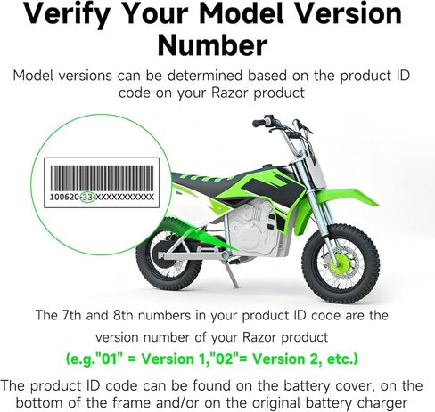 MX500 Controller and Throttle Compatible with Razor MX650 SX500 McGrath Dirt Rocket Bike, 36V Control Module for RSF650 Electric Dirt Bike Motocross EcoSmart Scooter Parts Twist Throttle Grips in Kuwait