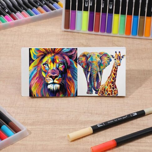 قطعتان من كراسة رسم الألوان المائية للرسم، 20 ورقة مقاس 3.15 بوصة × 3.15 بوصة، كتاب رسم صغير مربع بوزن 140 رطل (300 جرام لكل متر مربع) دفاتر رسم فنية للجيب لقلم رصاص ملون، قلم أكريليك، باستيل زيتي in Kuwait
