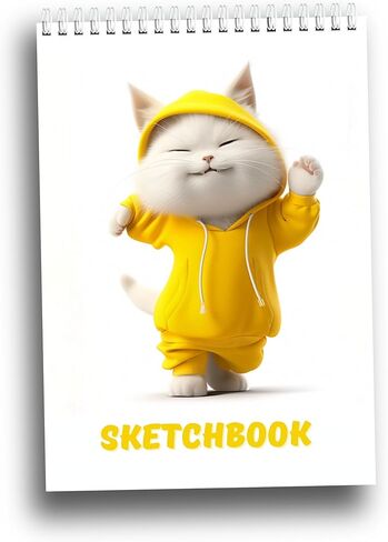 Sketchbook 8.5x11, 60 Pages, Top Spiral Bound Sketch Pad, Heavyweight 110lb/199gsm Thick Drawing Paper, Large Art Sketch Book for Kids, Adults & Beginners, Ideal for Sketching, Coloring & Doodling in Saudi Arabia