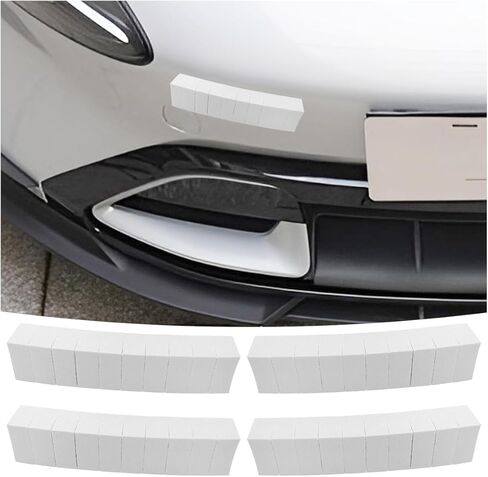 YoRise 4PCS Car Door Edge Guards, EVA Foam Bumper Guard Strip with Self Adhesive, Anti-Scratch & Collision Car Door Protector Trim for Vehicle Front/Rear Lips (White) in Kuwait