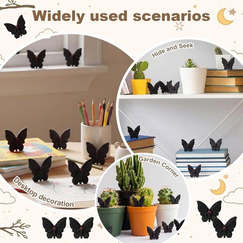 Chunful 50 Pcs Mini Mothman Figurines Tiny Moth Man Figures Bulk Small Mothman Statue Cute Cryptid Creature for Cake Garden Window Desktop Decor Hide Seek Birthday Party Gifts Collectibles in Saudi Arabia