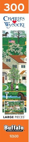 Buffalo Games Charles Wysocki - Gingernut Valley - أحجية الصور المقطوعة 300 قطعة - 21.25 × 15 بوصة - أشكال كبيرة الحجم - تتضمن ملصقًا - 300 قطعة ألغاز للبالغين in Kuwait