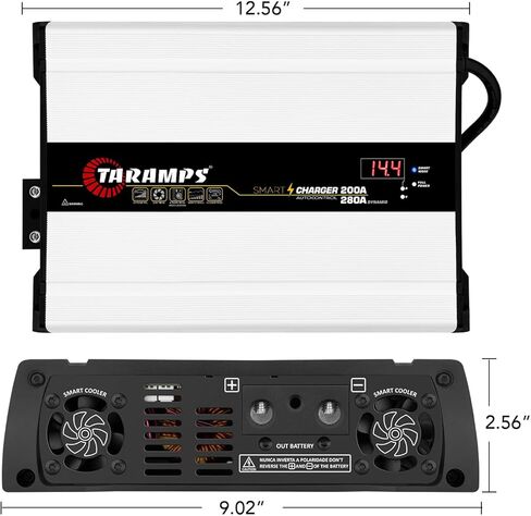 Taramps Smart Charger 200/280A Battery Charger 280A Dynamic Mode Car Audio System Power Supply 4000 Watts Max Output Power Bivolt Automatic 127/220VAC in Kuwait