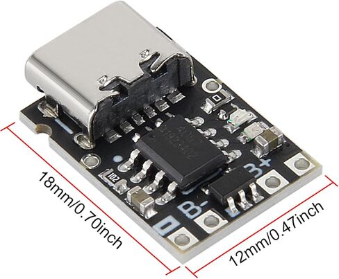 AITRIP 10PCS TP4057 1A Lithium Battery Charging Protection Board Module with Protection Type-C USB Charging Boards 3.7V 4.2V （TP4056 Upgraded） in Saudi Arabia