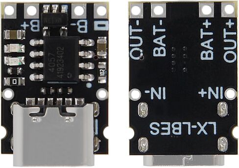 AITRIP 10PCS TP4057 1A Lithium Battery Charging Protection Board Module with Protection Type-C USB Charging Boards 3.7V 4.2V （TP4056 Upgraded） in Saudi Arabia
