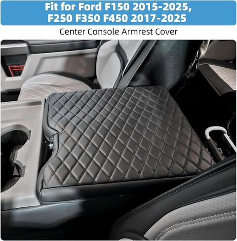 Center Console Armrest Cover Compatible with Ford F150 2015-2025, 2017-2025 F250 F350 F450(for Jump Seat Only) in Kuwait