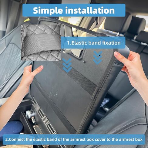 Center Console Armrest Cover Compatible with Ford F150 2015-2025, 2017-2025 F250 F350 F450(for Jump Seat Only) in Kuwait