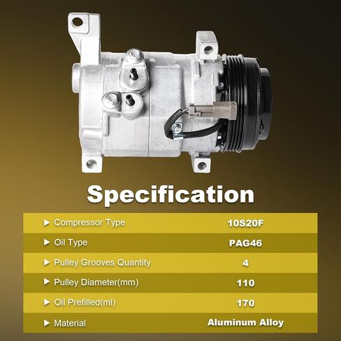 CO 29002C Air Conditioning AC Compressor with Clutch fits for Chevrolet,GMC Models - Silverado,Express,Sierra,Yukon,Tahoe,Suburban,Savana,Escalade,Avalanche, & More - with 2 Mounting Holes in Saudi Arabia