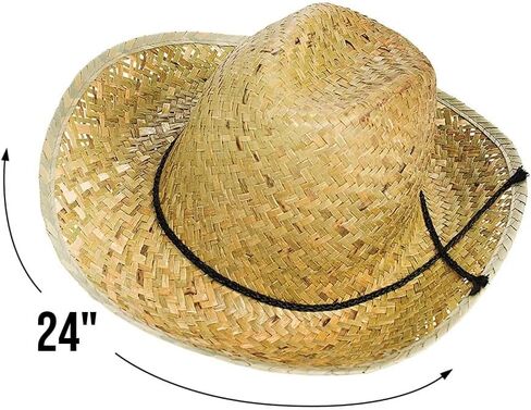 Fun Express Adult‘s High-Crown Western Hats - 12 Pieces in Kuwait