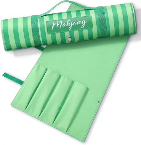 Mahjong Bags Protective Sleeve for Mahjong Racks and Pushers Tile Bag Accessory 20 Inch Fits 4 Racks and Pushers Travel Mah Jong Accessories and Gifts Empty Mah Jong Bag Only(Blue) in Saudi Arabia