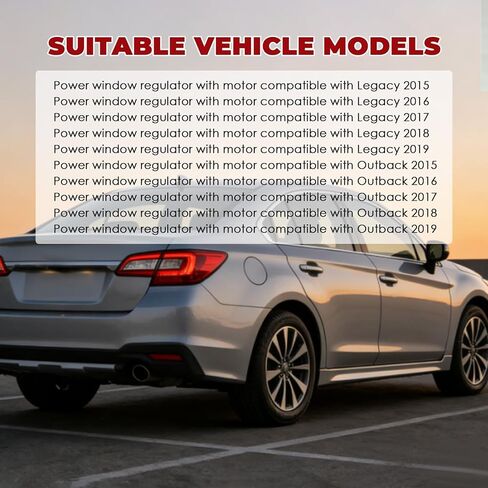 Nakkaa 61041AL010 منظم نوافذ الطاقة الأمامي الأيسر للسائق مع محرك متوافق مع Legacy 2015 2016 2017 2018 2019 Outback 2015 2016 2017 2018 2019 61041AL01A in Kuwait