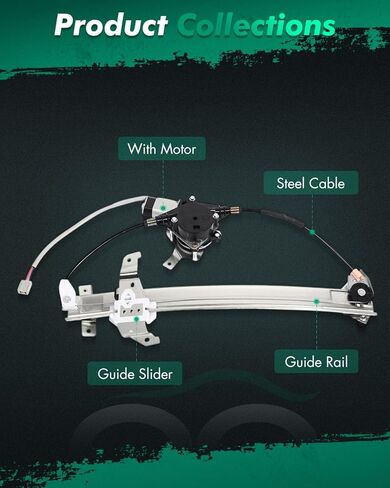 SCITOO Front Left Driver Side Power Window Regulator with Motor Fit for 1994-1997 for Lincoln Town Car,741-662 in Kuwait