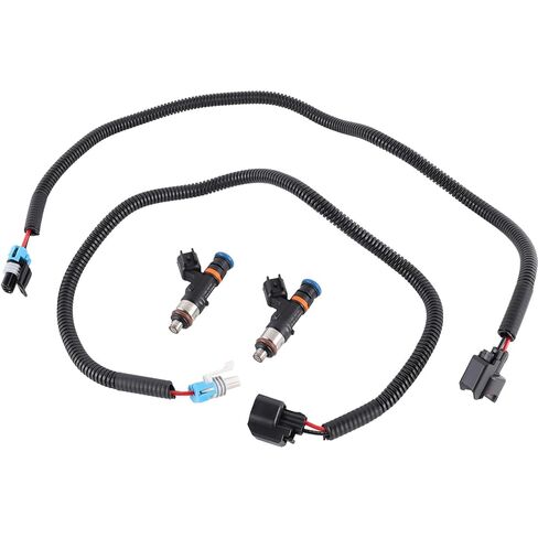 2PCS Fuel Injector Harness Set 0280158197 Compatible with Polaris Ranger 800 2011-2017, Ranger Crew 800 2010-2014, Ranger XP 800 2012-2013, RZR 800 2011-2013, Replaces 1204318 1204319 in Kuwait