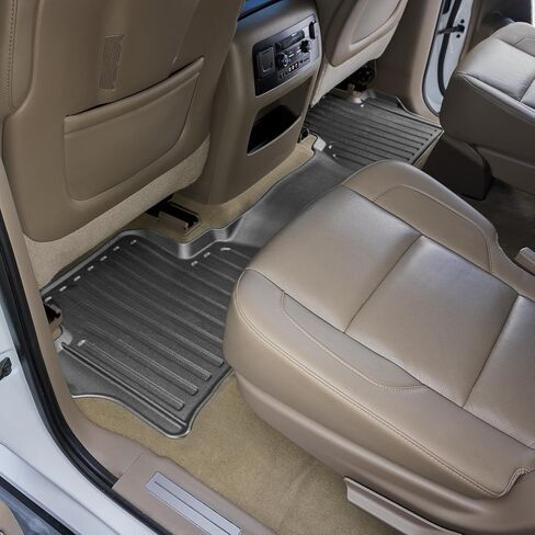 Smart Choice USA Car Floor Mat Custom fit for 2015-2020 Chevrolet Tahoe/2015-2020 GMC Yukon - Made in USA - Black - Full Set 1st, 2nd & 3rd Row in Saudi Arabia
