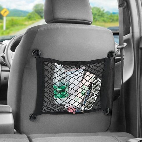 2pcs Universal Elastic Small Cargo Net, 13.7 x 9.8in RV Netting Pouch Bag with 8 Pieces Mounting Screws, for Trunk RV Boat Storage Mesh Pocket Nets in Saudi Arabia