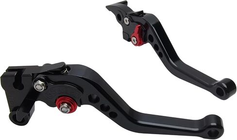 Short Brake Clutch Handle Lever Replacement for Royal Enfield Himalayan 410 411 2018-2023 / Classic 350 500CC 2009-2020, CNC Aluminum Motorcycle Accessories Shorty Levers(Black) in Saudi Arabia