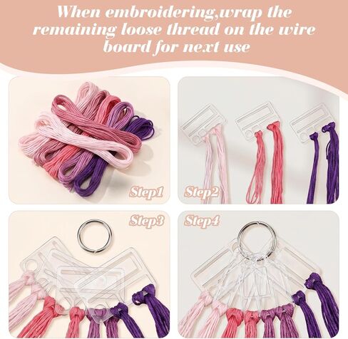 50PCS Embroidery Floss Bobbins, Clear Acrylic Embroidery Thread Cards, Cross Stitch Thread Organizer, Embroidery-Cards for DIY Craft and Sewing Storage (1.9x1.1 Inch) in Saudi Arabia