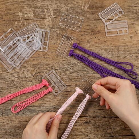50PCS Embroidery Floss Bobbins, Clear Acrylic Embroidery Thread Cards, Cross Stitch Thread Organizer, Embroidery-Cards for DIY Craft and Sewing Storage (1.9x1.1 Inch) in Saudi Arabia