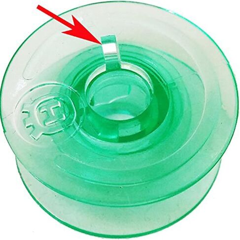 TZCCH 25Pcs/Box Green Bobbins for Husqvarna Viking, fit Pfaff, Also fit White Sewing Machine #4131825-45#4123078-G in Kuwait
