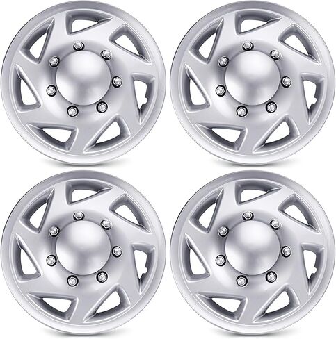 BARTOO 4 Pack Hubcaps Wheel Covers 16 Inch Hubcap for Ford E150 E250 E350 Econoline Van 1992-2014, 8 Lug Steel Wheel, Hub Caps Van Heavy Duty Construction in Kuwait
