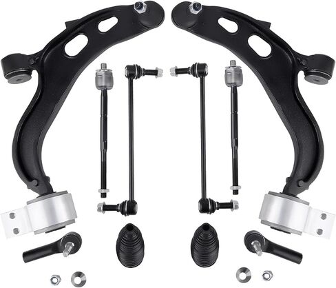 طقم ذراع التحكم السفلي الأمامي 10 قطع من maxpeedingrods لسيارة Ford Taurus 2013-2017 Ford Flex 2013-2016 Lincoln MKT 2013-2016، طقم تعليق مع وصلات نهاية شريط التأرجح الكروية الخارجية والداخلية in Kuwait