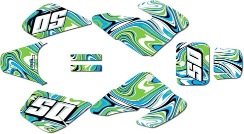 Graphics Kit for Honda Honda XR50 (2000-2003) SNAGGED Series Pink 9 Mil - Easy Go - Dirt Pit Bike Motorcycle Stickers, Dirtbike Racing Automotive Decal Motocross Accessories no-Plastics in Saudi Arabia