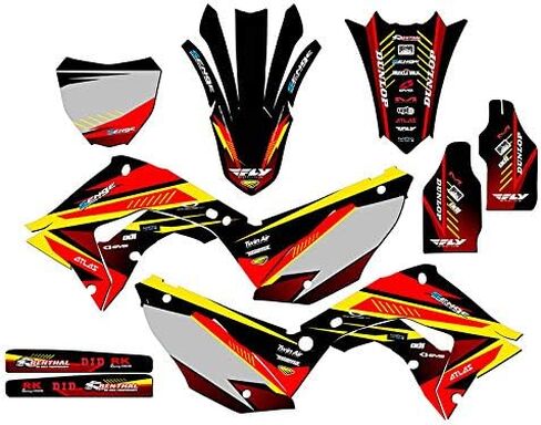 2002-2012 تناسب مجموعة رسومات POLISPORT Restyle CR 250 R Surge Black Senge الكاملة مع معرف رايدر. متوافق مع هوندا in Kuwait