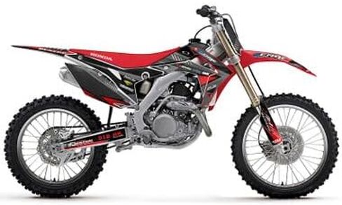 2002-2012 fits POLISPORT Restyle CR 250 R Surge Black Senge Graphics Complete Kit with Rider I.D. Compatible with Honda in Saudi Arabia
