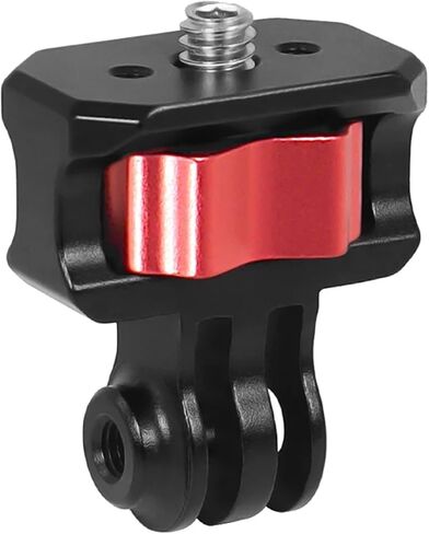 Camera Adapter 1/4" Screw Converter Anti-Shock for Hero 13/12/11 for Insta360 X4 Excellent(Bgning 2Slot Red) in Saudi Arabia