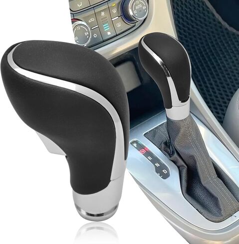 متوافق مع Buick Verano 2012-2017 ABS من الجلد الصناعي الأسود مقبض ناقل الحركة الأوتوماتيكي مقبض رافعة استبدال باللون الأسود in Kuwait